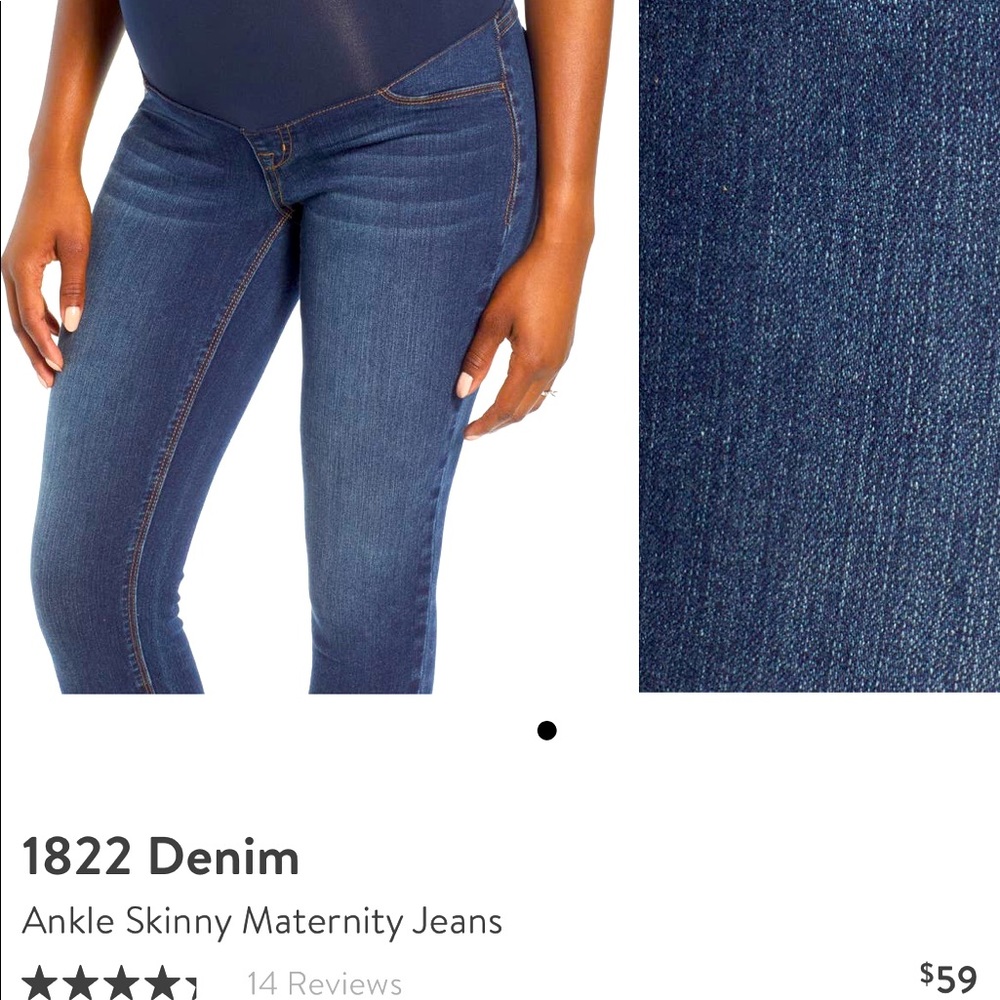 1822 Maternity Ankle jeans from Nordstrom